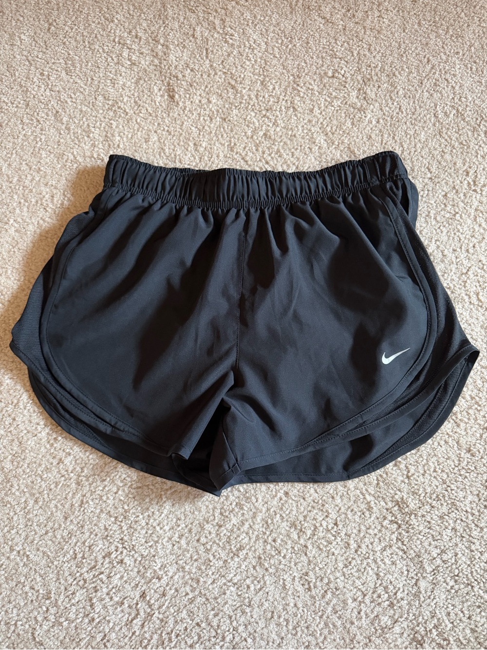 Nike Black Women's Athletic Running Shorts with Swoosh - NWT